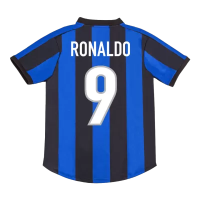 Inter Milan RONALDO #9 Home Retro Soccer Jersey 1999/00 - acejersey