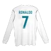 Real Madrid RONALDO #7 Home Retro Soccer Jersey Long Sleeve 2017/18 - acejersey