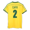 Brazil CAFU #2 Home Retro Soccer Jersey 1998 - acejersey