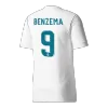 Real Madrid BENZEMA #9 Home Retro Soccer Jersey 2017/18 - acejersey