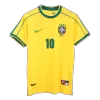 Brazil RIVALDO #10 Home Retro Soccer Jersey 1998 - acejersey