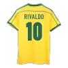 Brazil RIVALDO #10 Home Retro Soccer Jersey 1998 - acejersey