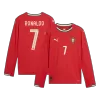 Men's Portugal RONALDO #7 Home Long Sleeve Soccer Jersey 2025 - acejersey