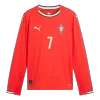 Men's Portugal RONALDO #7 Home Long Sleeve Soccer Jersey 2025 - acejersey