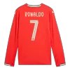 Men's Portugal RONALDO #7 Home Long Sleeve Soccer Jersey 2025 - acejersey