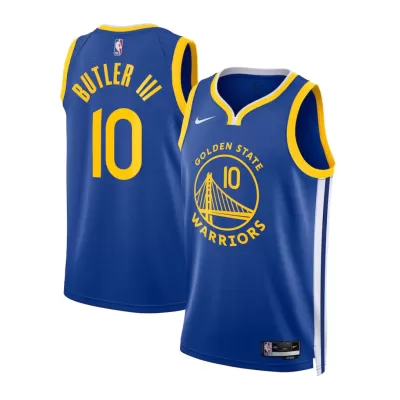 Men's Golden State Warriors Jimmy Butler #10 Royal Icon Swingman Jersey - acejersey