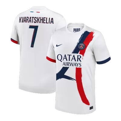 Men's PSG KVARATSKHELIA #7 Away Soccer Jersey 2024/25 - acejersey