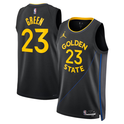 Men's Golden State Warriors Draymond Green #23 Black Statement Swingman Jersey 2024/25 - acejersey