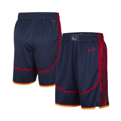 Men's Golden State Warriors Navy Swingman Basketball Shorts 2024/25 - City Edition - acejersey