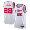 Men's Houston Rockets Alperen Sengun #28 White City Swingman Jersey 2023/24 - acejersey