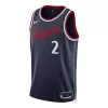 Men's Los Angeles Clippers Kawhi Leonard #2 Navy Icon Swingman Jersey 2024/25 - acejersey