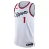 Men's Los Angeles Clippers James Harden #1 White Swingman Jersey 2024/25 - Association Edition - acejersey