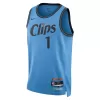 Men's Los Angeles Clippers James Harden #1 Blue City Swingman Jersey 2024/25 - acejersey