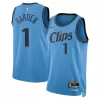 Men's Los Angeles Clippers James Harden #1 Blue City Swingman Jersey 2024/25 - acejersey