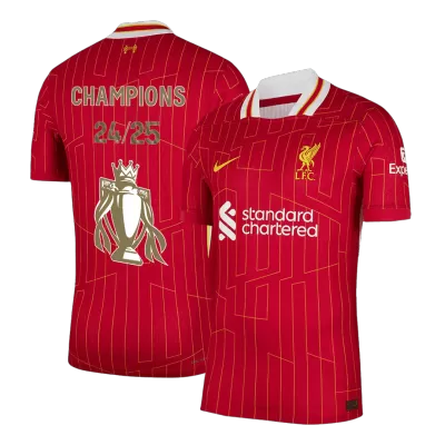 Liverpool Home Soccer Jersey CHAMPIONS 24/25 - Player Version - acejersey