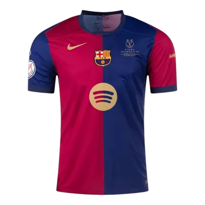 Men's Barcelona Home Soccer Jersey Copa del Rey Final 2024/25 - acejersey