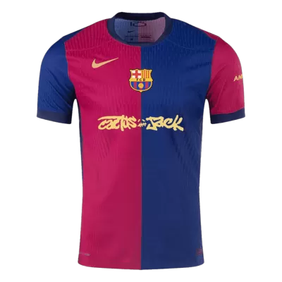 Barcelona Home  X Travis Scott Soccer Jersey 2024/25 - Player Version - acejersey