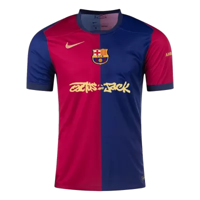 Men's Barcelona X Travis Scott Home Soccer Jersey 2024/25 - acejersey