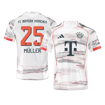 Bayern Munich MÜLLER #25 Away Soccer Jersey 2025/26 - Player Version - acejersey