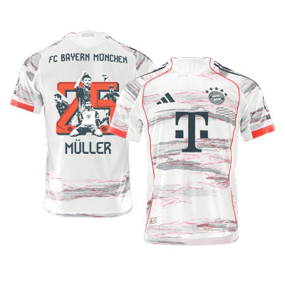 Bayern Munich MÜLLER Special #25 Away Soccer Jersey 2025/26 - Player Version - acejersey