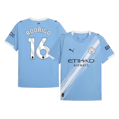 Men's Manchester City RODRIGO #16 Home Soccer Jersey 2025/26 - acejersey