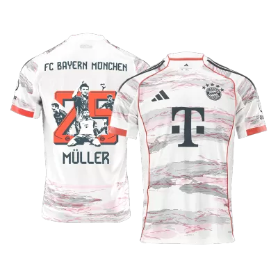 Men's Bayern Munich MÜLLER Special #25 Away Soccer Jersey 2025/26 - acejersey