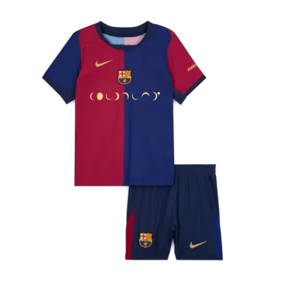 Kid's Barcelona Home Jersey Kit(Jersey+Shorts) 2024/25 - acejersey