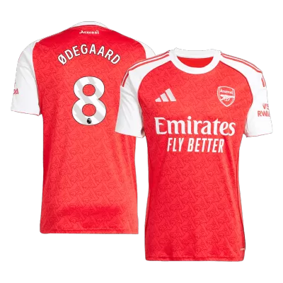 Men's Arsenal ØDEGAARD #8 Home Soccer Jersey 2025/26 - acejersey