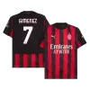 Men's AC Milan GIMENEZ #7 Home Soccer Jersey 2025/26 - acejersey
