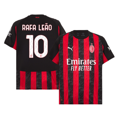 Men's AC Milan RAFA LEÃO #10 Home Soccer Jersey 2025/26 - acejersey