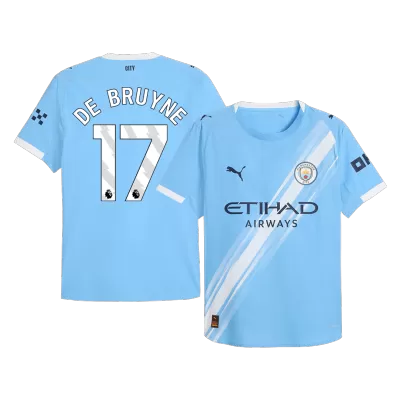 Manchester City DE BRUYNE #17 Home Soccer Jersey 2025/26 - Player Version - acejersey