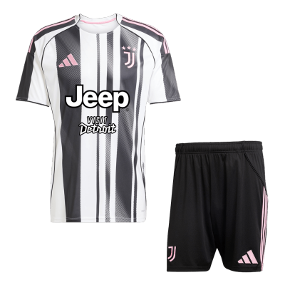Men's Juventus Home Jersey (Jersey+Shorts) Kit 2025/26 - acejersey