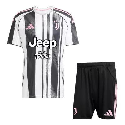 Men's Juventus Home Jersey (Jersey+Shorts) Kit 2025/26 - acejersey