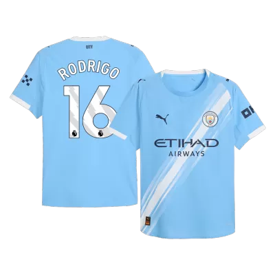 Manchester City RODRIGO #16 Home Soccer Jersey 2025/26 - Player Version - acejersey