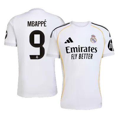 Men's Real Madrid MBAPPÉ #9 Home Soccer Jersey 2025/26 - acejersey