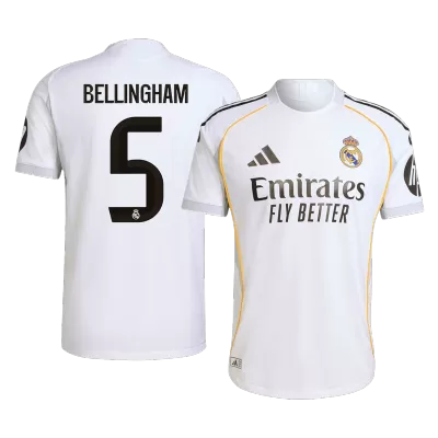 Real Madrid BELLINGHAM #5 Home Soccer Jersey 2025/26 - Player Version - acejersey