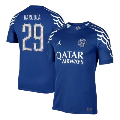 Men's PSG BARCOLA #29 Fourth Away Soccer Jersey 2024/25 - UCL - acejersey