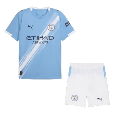 Men's Manchester City Home Jersey (Jersey+Shorts) Kit 2025/26 - acejersey