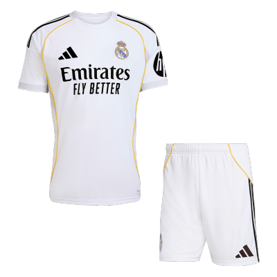 Men's Real Madrid Home Jersey (Jersey+Shorts) Kit 2025/26 - acejersey