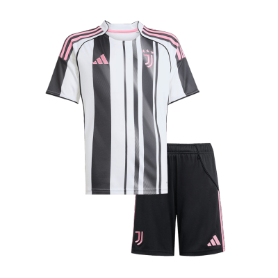 Kid's Juventus Home Jersey Kit(Jersey+Shorts) 2025/26 - acejersey