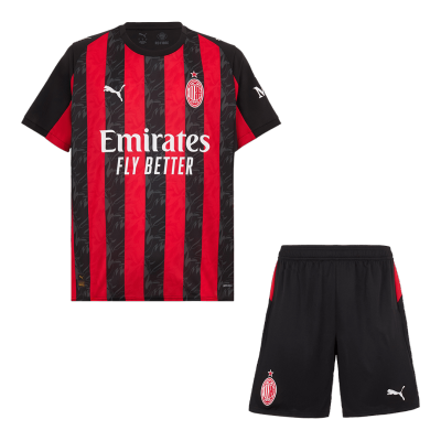 Men's AC Milan Home Jersey (Jersey+Shorts) Kit 2025/26 - acejersey