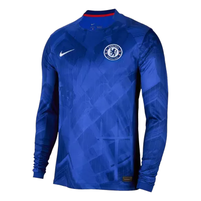 Chelsea Home Long Sleeve Soccer Jersey 2025/26 Blue - acejersey