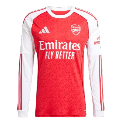 Arsenal Home Long Sleeve Soccer Jersey 2025/26 Red - acejersey
