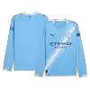 Manchester City Home Long Sleeve Soccer Jersey 2025/26 Blue - acejersey