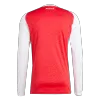Arsenal Home Long Sleeve Soccer Jersey 2025/26 Red - acejersey