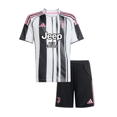 Kid's Juventus Home Jersey Kit(Jersey+Shorts) 2025/26 - acejersey