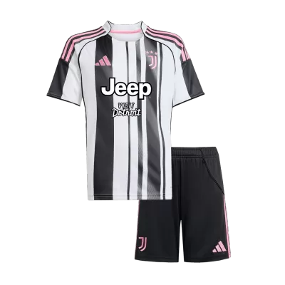 Kid's Juventus Home Jersey Kit(Jersey+Shorts) 2025/26 - acejersey
