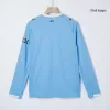 Manchester City Home Long Sleeve Soccer Jersey 2025/26 Blue - acejersey