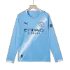 Manchester City Home Long Sleeve Soccer Jersey 2025/26 Blue - acejersey