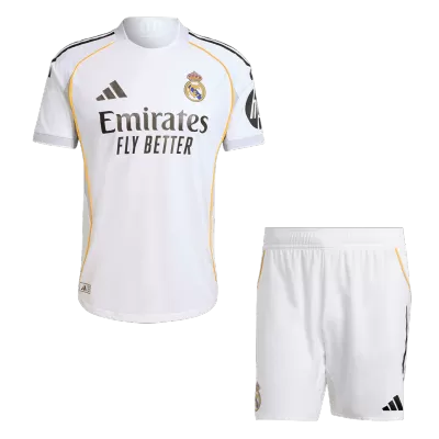 Men's Real Madrid Home Jersey (Jersey+Shorts) Kit 2025/26 - Player Version - acejersey